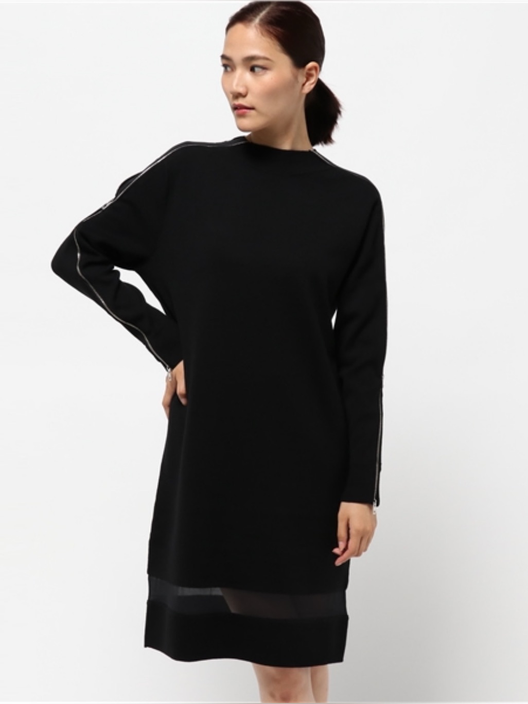 Rag & Bone Merino Wool Zipper Sweater Dress